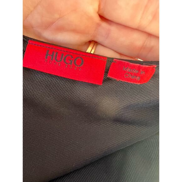 Hugo Boss Black Dress Cap Sleeve Bodycon Sheath - Picture 5 of 8